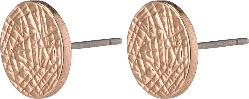 WYNONNA rustikke øreringer rosagullbelagt