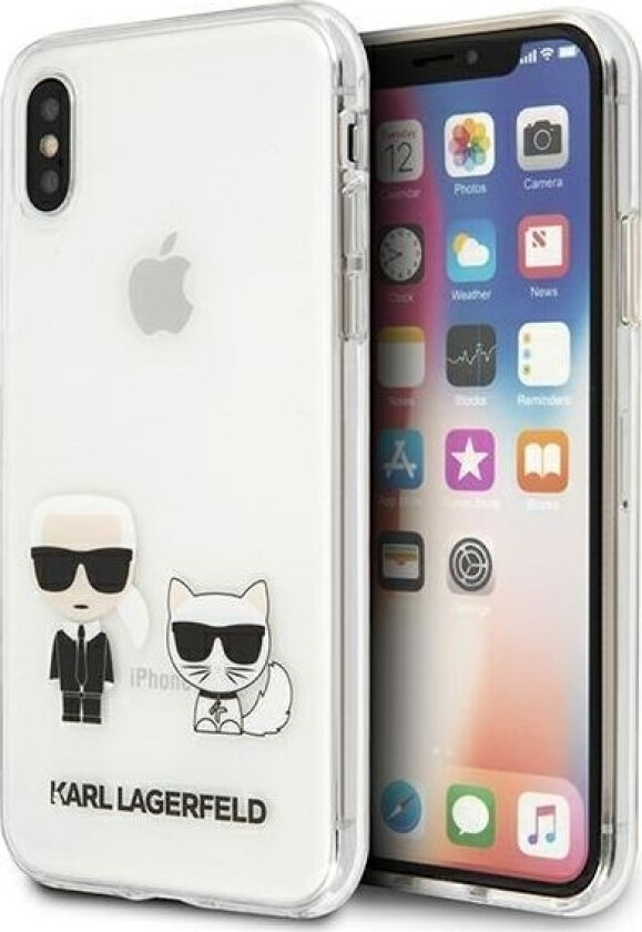 Deksel Til Iphone X / Xs Klhcpxcktr Klar Hardt Deksel Karl & Choupette