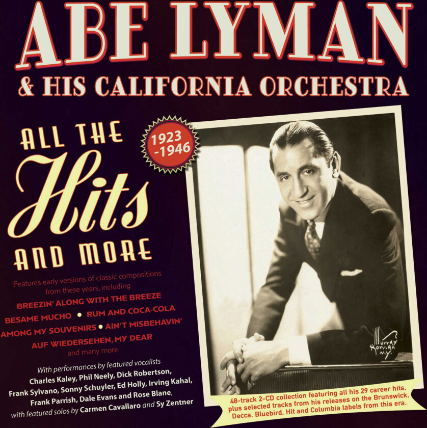 Abe Lyman & His California Orchestra All The Hits And More 192346 CD