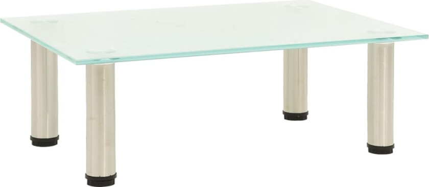 TV-benk frostet 40x35x17 cm herdet glass