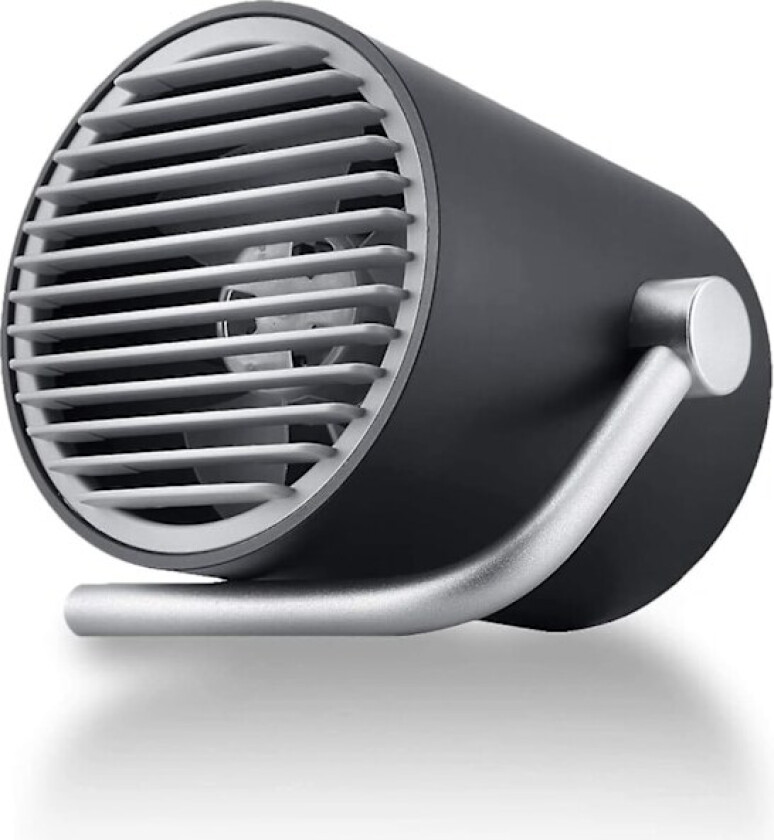Liten Ultra Stille USB-vifte - Bærbar Mini Bordvifte med Turbo Vind (Svart)