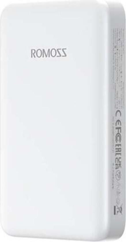Powerbank WSC10 10000mAh 20W (white) Nødlader - Hvit - 10000 mAh