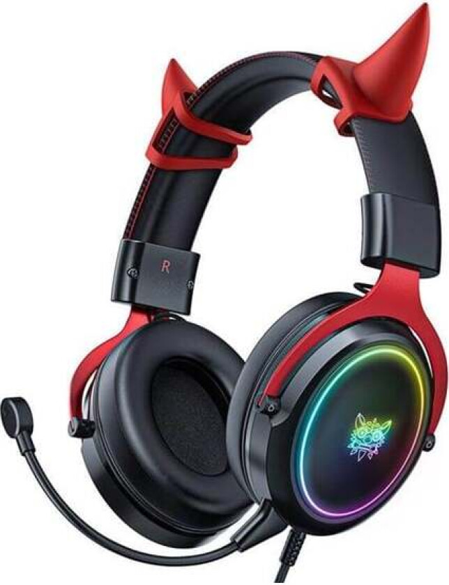 X10 Gaming Headphones Black and Red Demon Wands