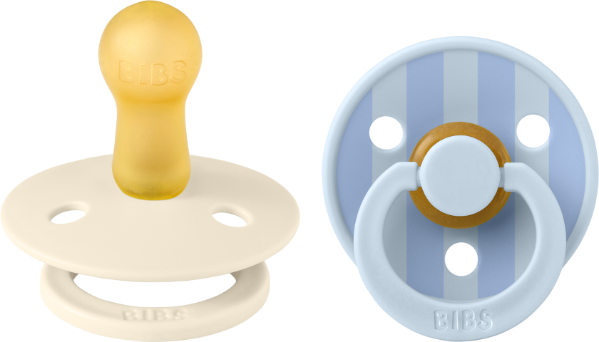 Pacifier Studio Colour 2 PACK Block Latex - Baby Blue / Dusty Blue - Size 2