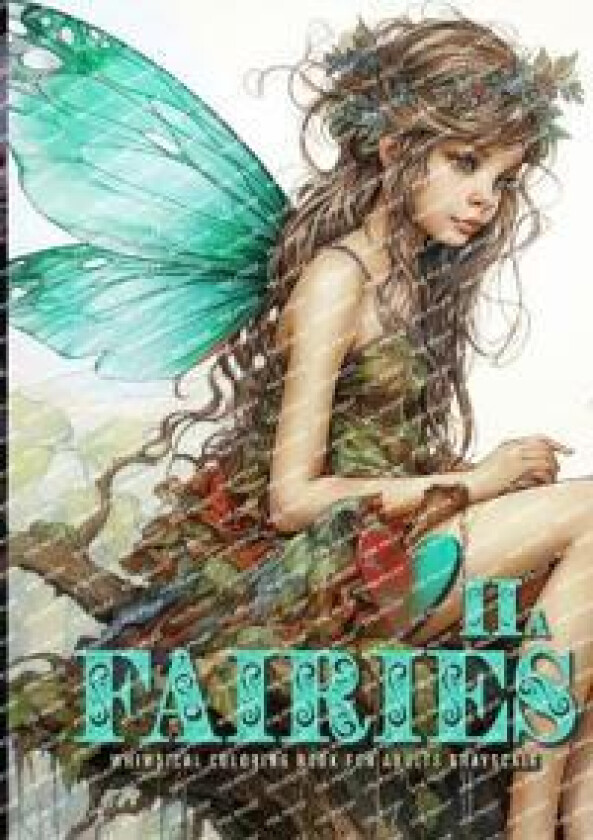 Fairies whimsical Coloring Book for Adults grayscale Vol. 2a