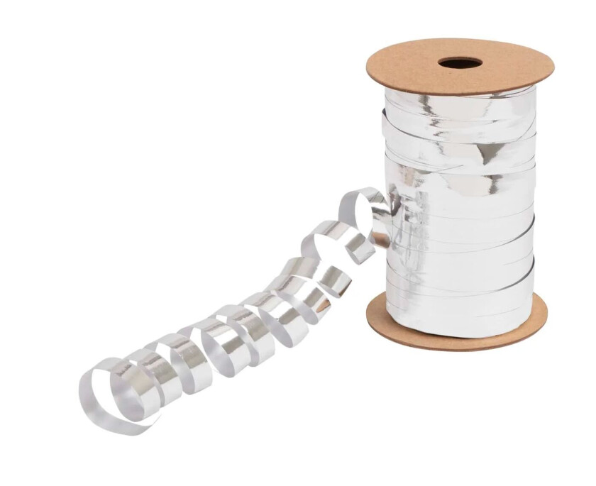 Bilde av Gavebånd selvkrøllende sølv 200m