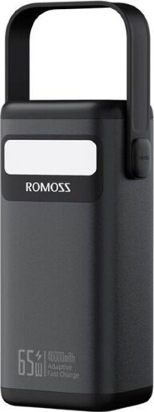 Powerbank PMT40 4000mAh 65W (black) Nødlader - Svart - 4000 mAh