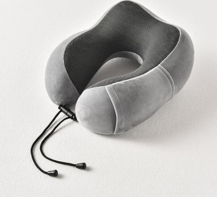 Myk behagelig reisepute Memory Foam kan lagre U-formet pute Siesta nakkepute Gray neck pillow buggy bag