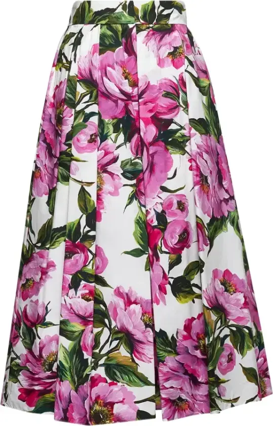 Dame, Skjørt, Flerfarget, XS