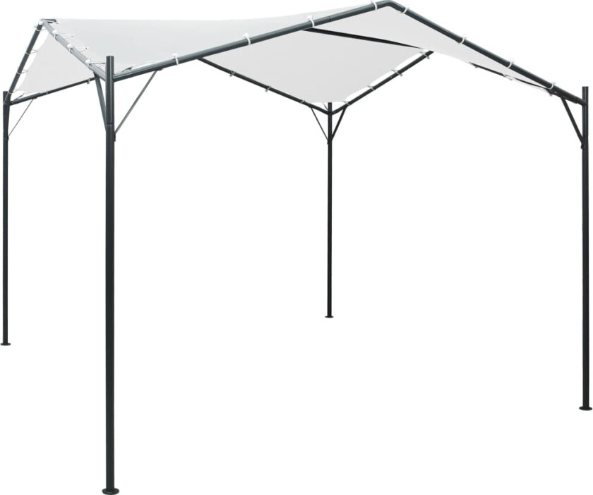Paviljong 3x3x2,6 m hvit 180 g/m²