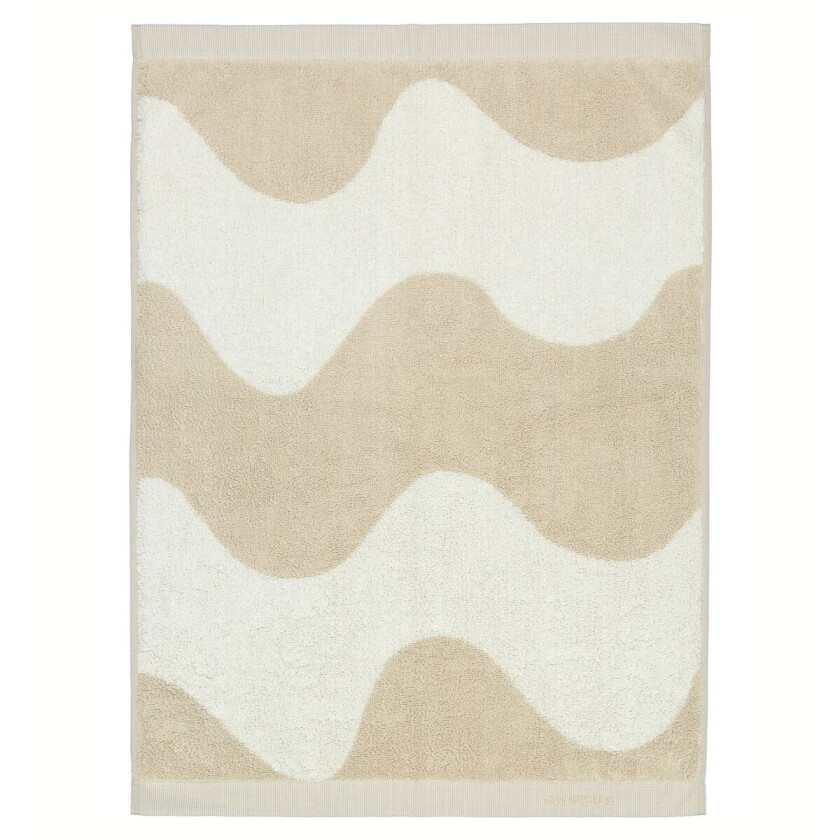 Lokki håndkle beige-hvit 50x70 cm