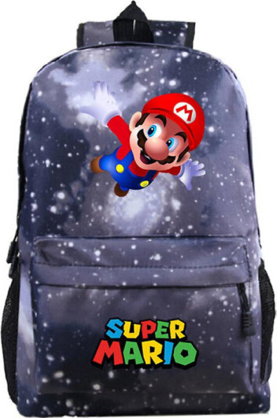 Super Mario Bros barneryggesekk Lett bærbar PC-ryggsekk Reise fritidsveske Skolesekk Gaver DB C