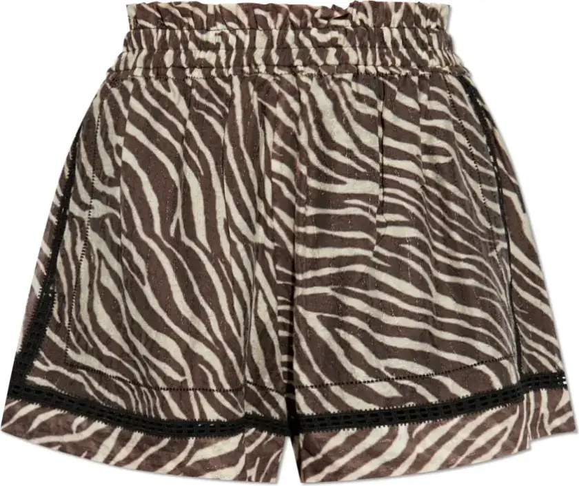 Dame, Shorts, Brun, XS