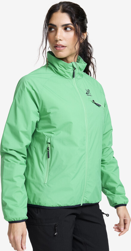 Flatter Insulated Jacket Dame Green Spruce, Størrelse:S - Skalljakke, Turjakke & Vindjakke
