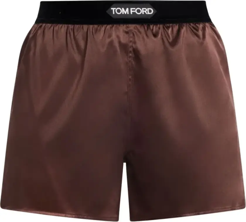 Dame, Shorts, Brun, L