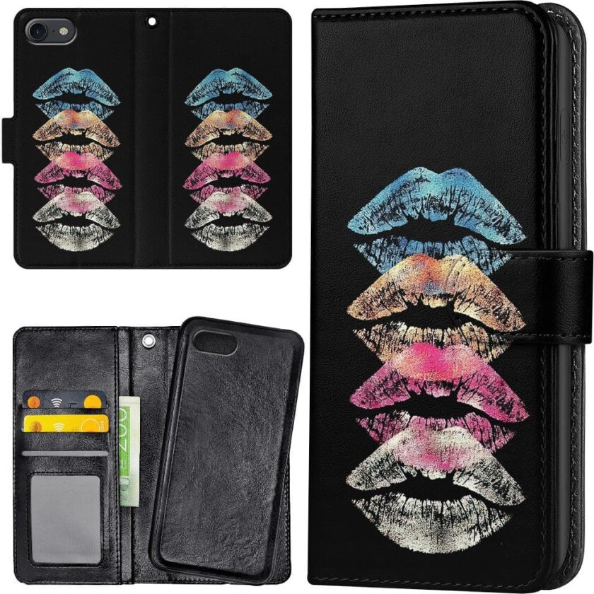 iPhone 7/8/SE - Lommebok Deksel Lepper