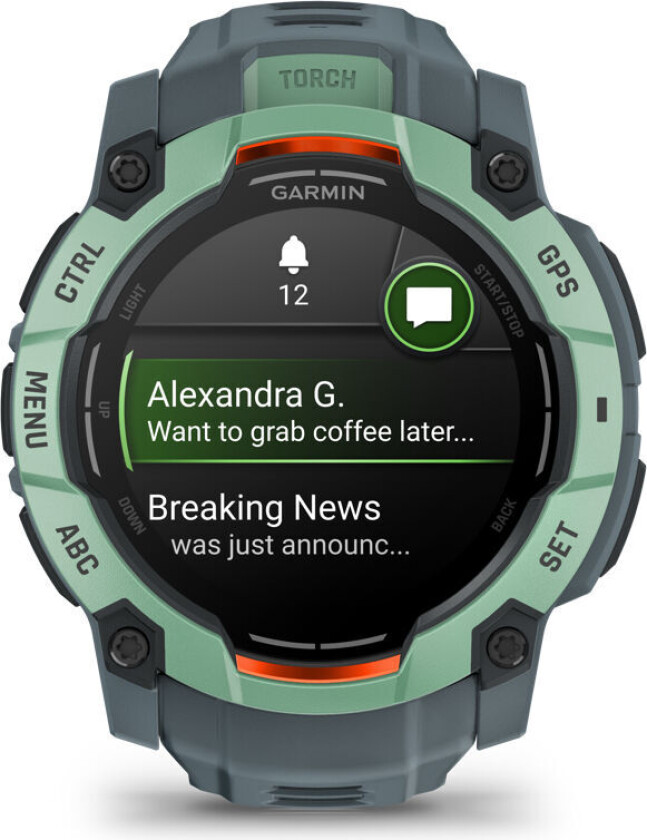 Instinct 3 Amoled, 50mm Neotropic Bezel With Twilight Band