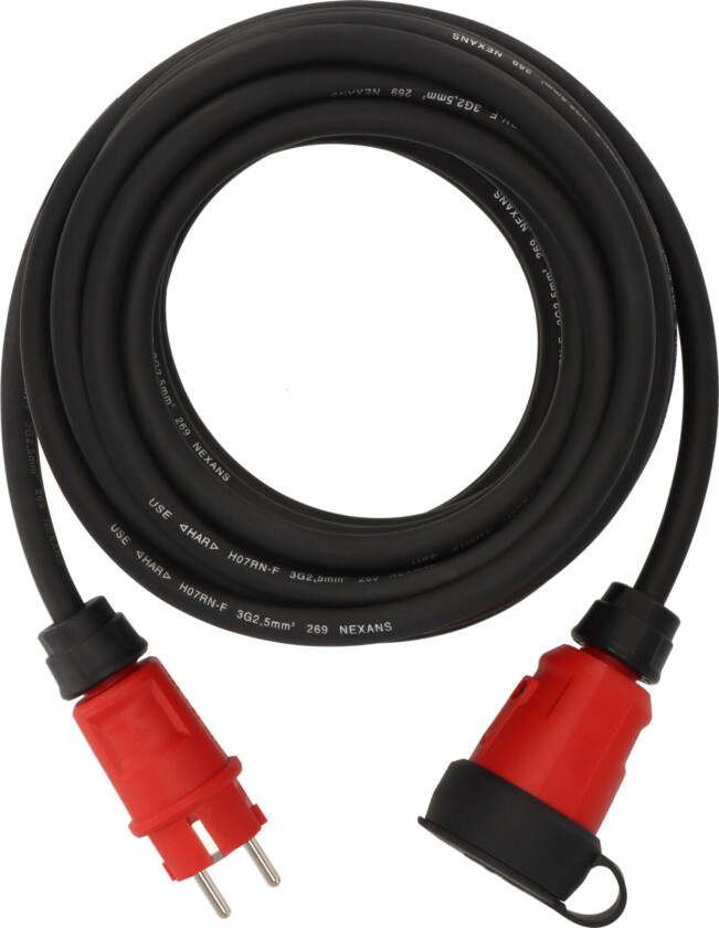 3G2.5 Skjøteledning Hann/Hunn (Type F) Utendørs - 250V - 10m