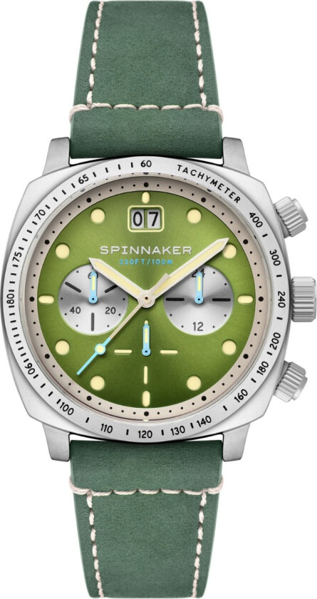 Hull Chronograph Shire Green SP-5068-06 - Kvarts - Sølv - Herreklokker - Skinn - Mineral