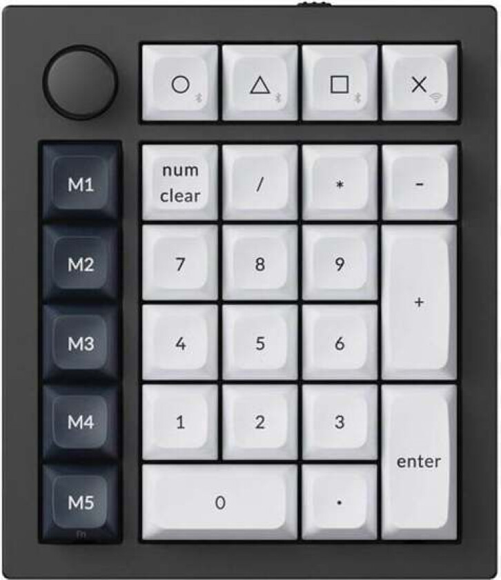 Q0 Max RGB QMK/VIA Knob Version numeric keypad (black) - Numpad - Svart