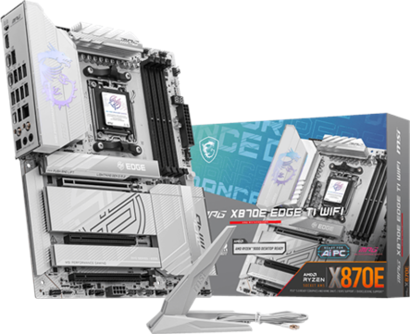 MPG X870E EDGE TI WIFI Hovedkort - AMD X870E - AMD AM5 socket - DDR5 RAM - ATX