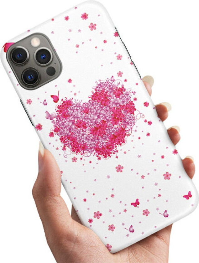 iPhone 16 Pro Max - Deksel/Mobildeksel Blomsterhjerte