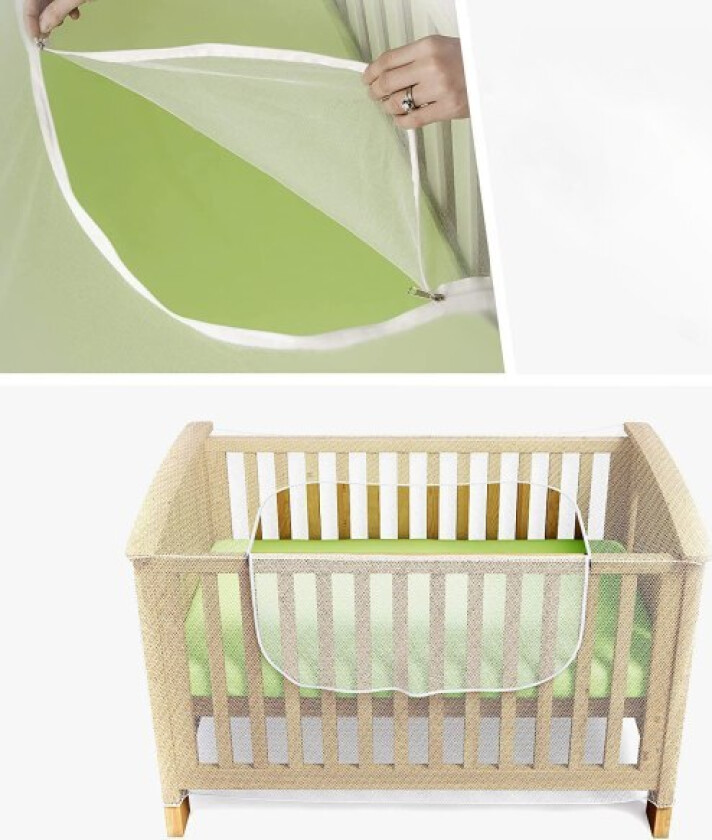 Bilde av Myggnetting for vugge, barneseng og sprinkelseng - Myggnetting for baby - Kattenett