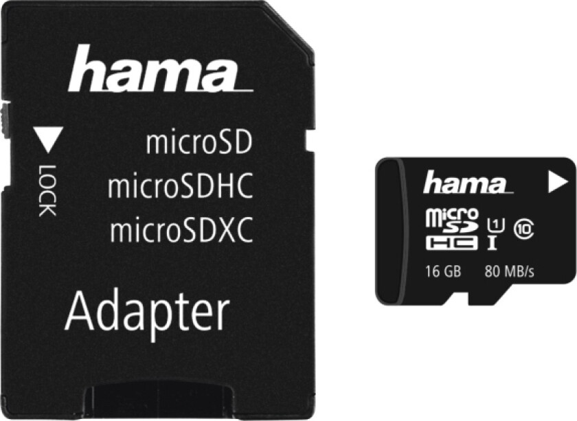 00213113, 16 Gb, Microsdhc, Klasse 10, Uhs-I, 80 Mb/S, Class 1 (U1)