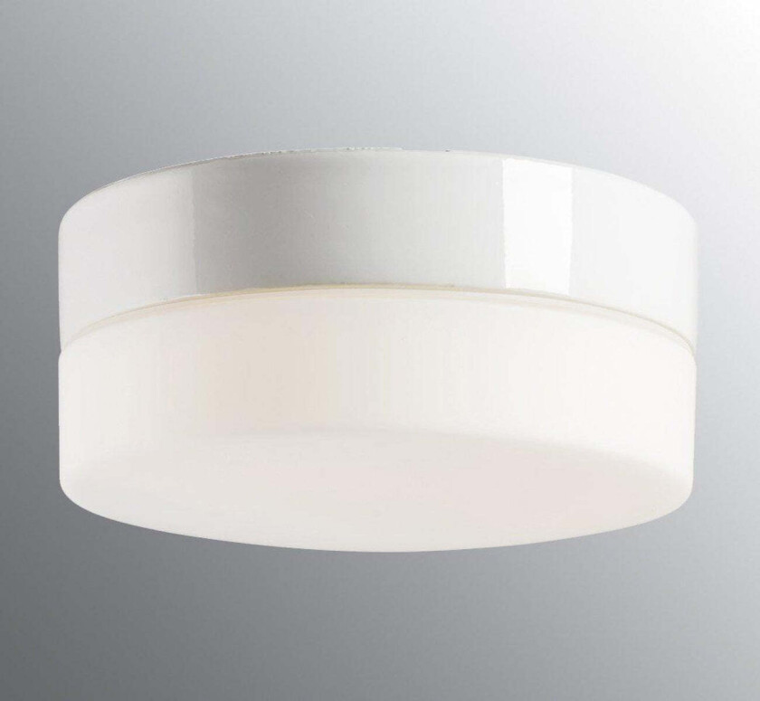 Ifø Opus 200/100 tak/vegg 12W Led 2700K IP44 - Hvit / Opal glass