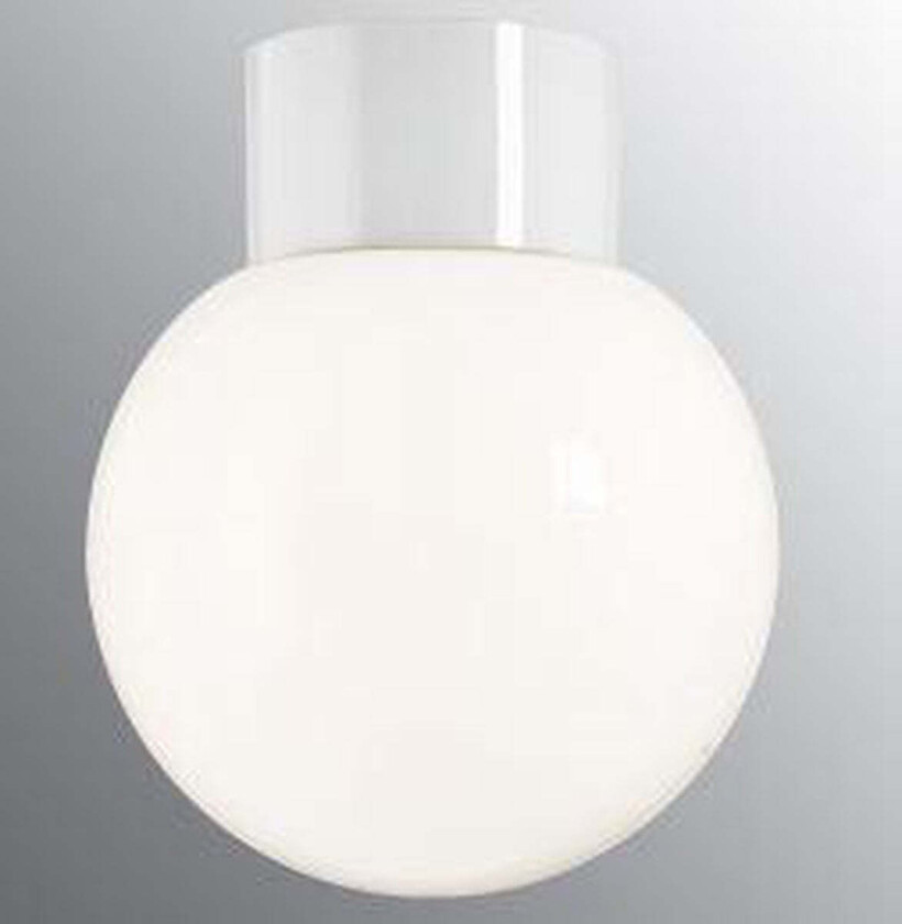 Ifø Classic Glob 180 taklampe IP54 - Hvit / Opal glass