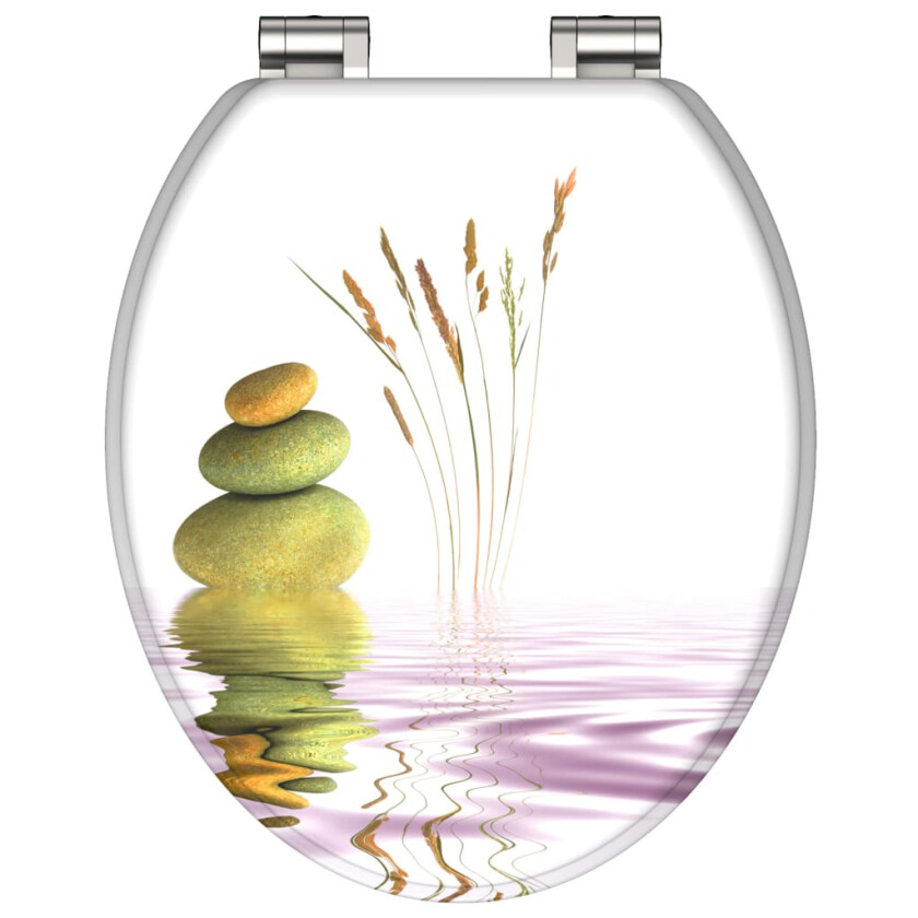 Toalettsete med myk lukkefunksjon BALANCE MDF