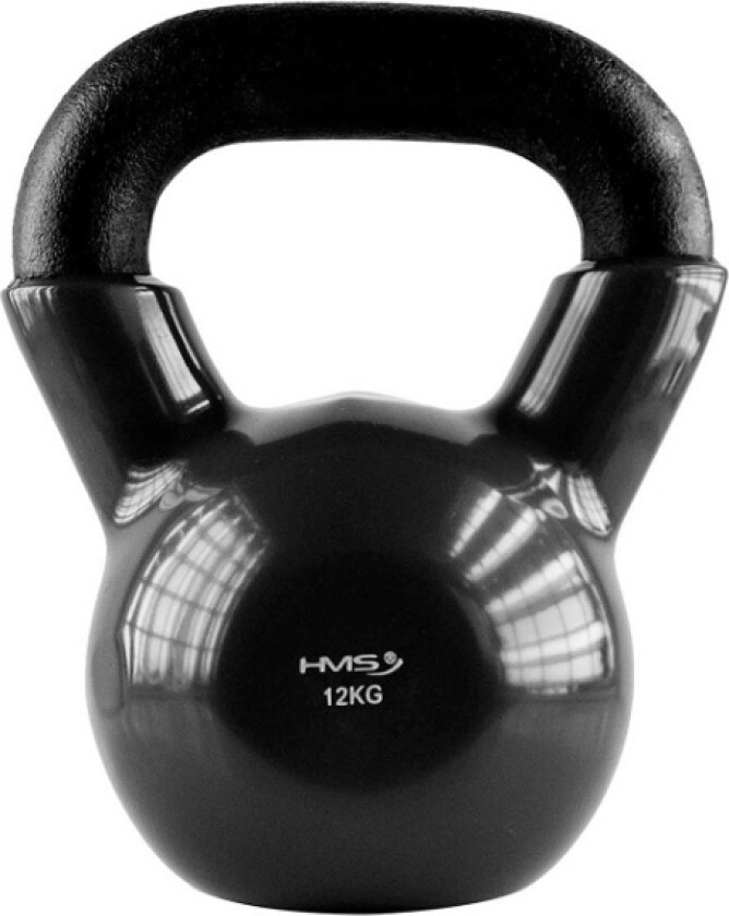 Kettlebell Vinyl 12 Kg Sort Hms Knv12