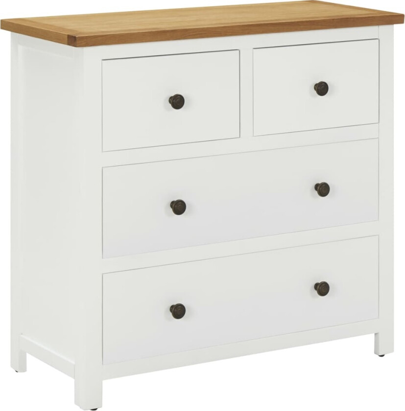 Kommode 80x35x75 cm heltre eik