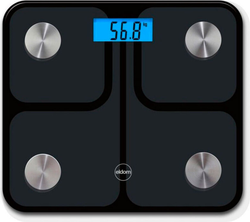 TWO600 Ellie Digital badevekt m/App (180kg) Svart