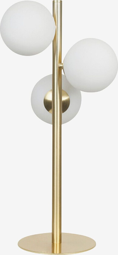 Molekyl bordlampe - Messing / Hvit