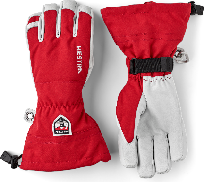 Army Leather Heli Ski Rød 7