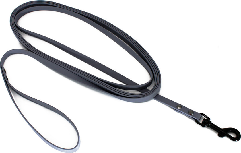 søkeline BioThane, grå - 5 m lang, 13 mm bred