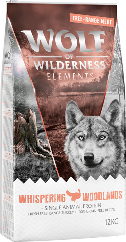 100 kr rabatt! 12 kg Wolf of Wilderness - Whispering Woodlands - Frittgående kalkun