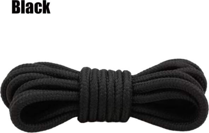Ekstra sterke skolisser i polyester (flere farger og lengder) Svart 1.5M