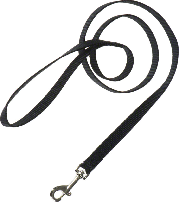 Sett: Hundehalsbånd Ecco Sport + hundebånd, svart - Halsbånd Str. XS + Bånd 110 cm / 15 mm