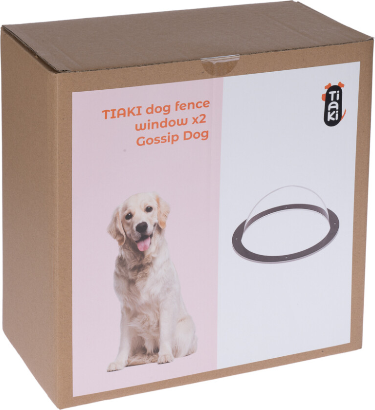 "Gossip Dog" gjerdevindu for hunder - 2-delt sett