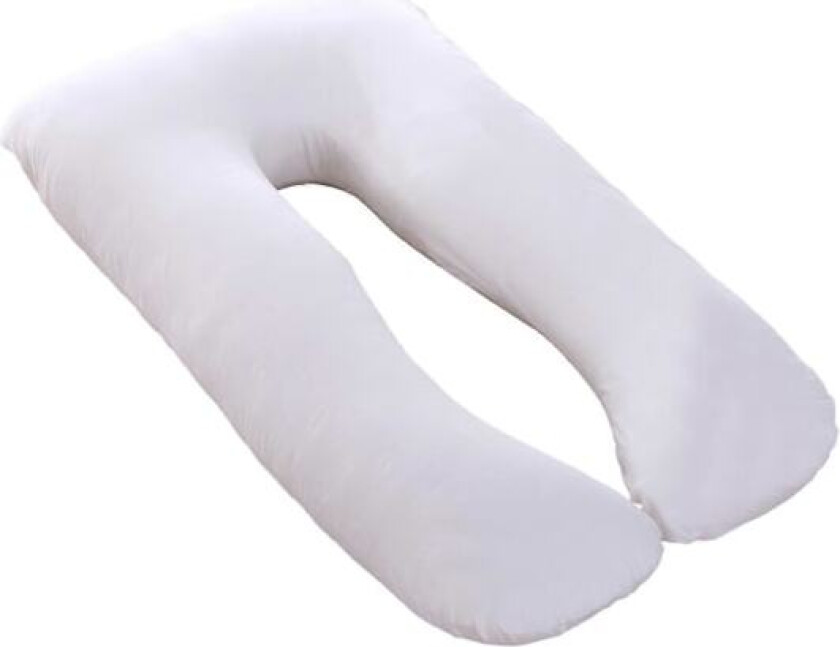 Bomulls Putesett For U-formet Gravidpute Vaskbar Komfortabel Putetrekk For Sideliggende 70x130cm White