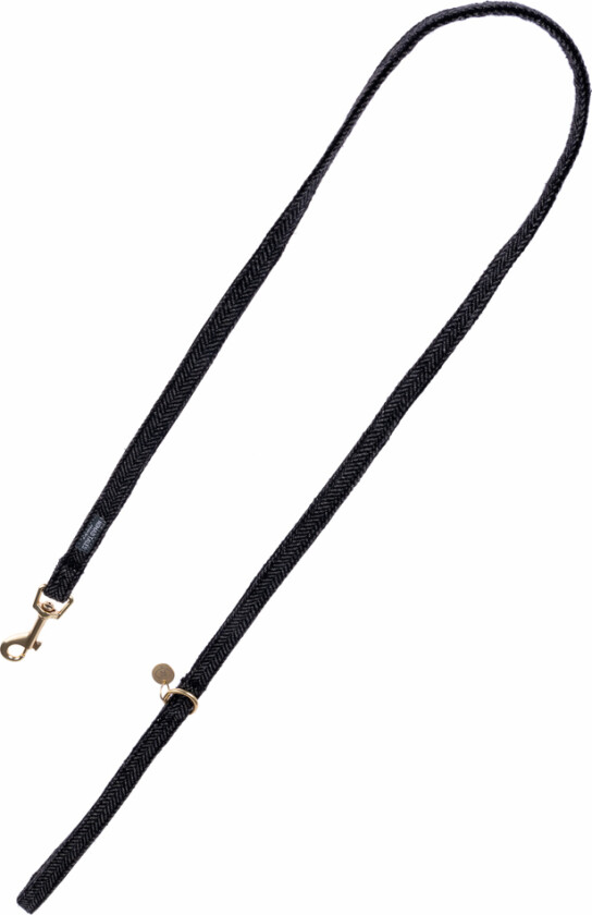 Calma hundebånd, ibenholt - 120 cm lang, 15 mm bred