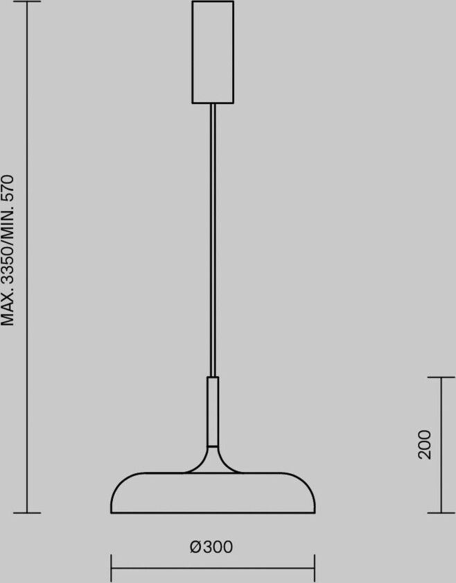 LED-hengelampe Gerhard, svart, Ø 30 cm, metall