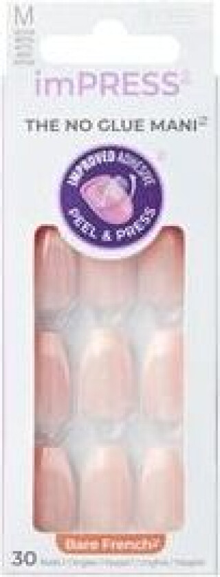 Kiss Impress Nails Bare French Genuine