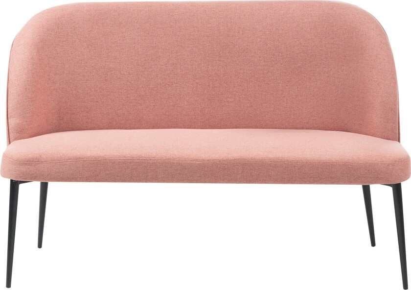 Osbyn Sofa 2-seter - Svart/Rosa