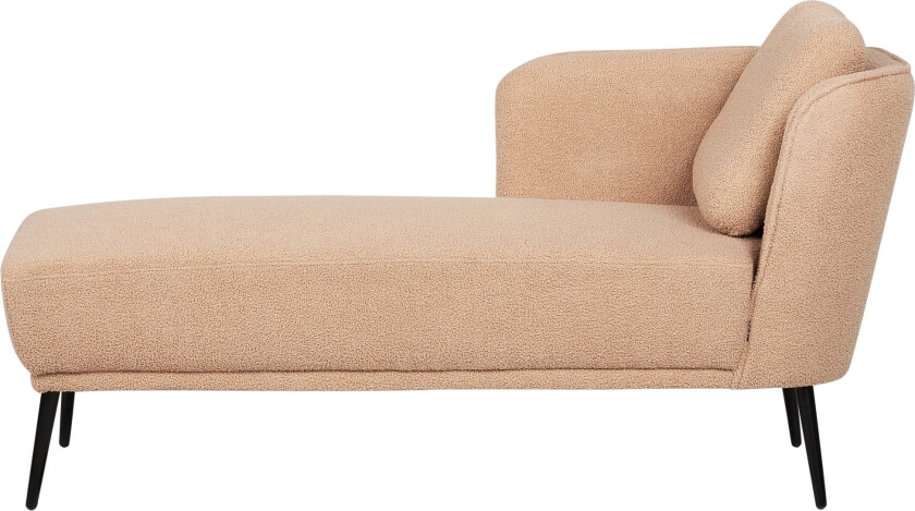 Uklund Sjeselong 148 cm Høyre - Beige/Svart