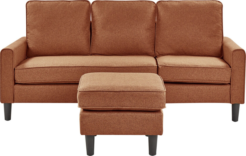 Traun Sofa 3-seter - Brun/Svart