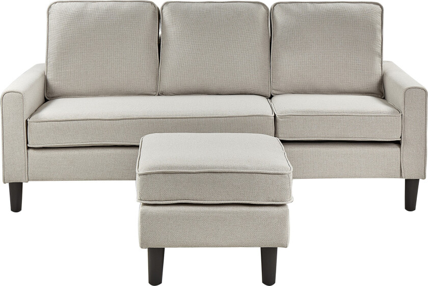 Traun Sofa 3-seter - Beige/Svart