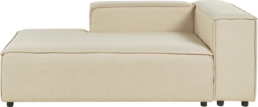 Tunda Sjeselong 119 cm Høyre - Beige/Svart